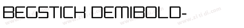 Begstick DemiBold字体转换